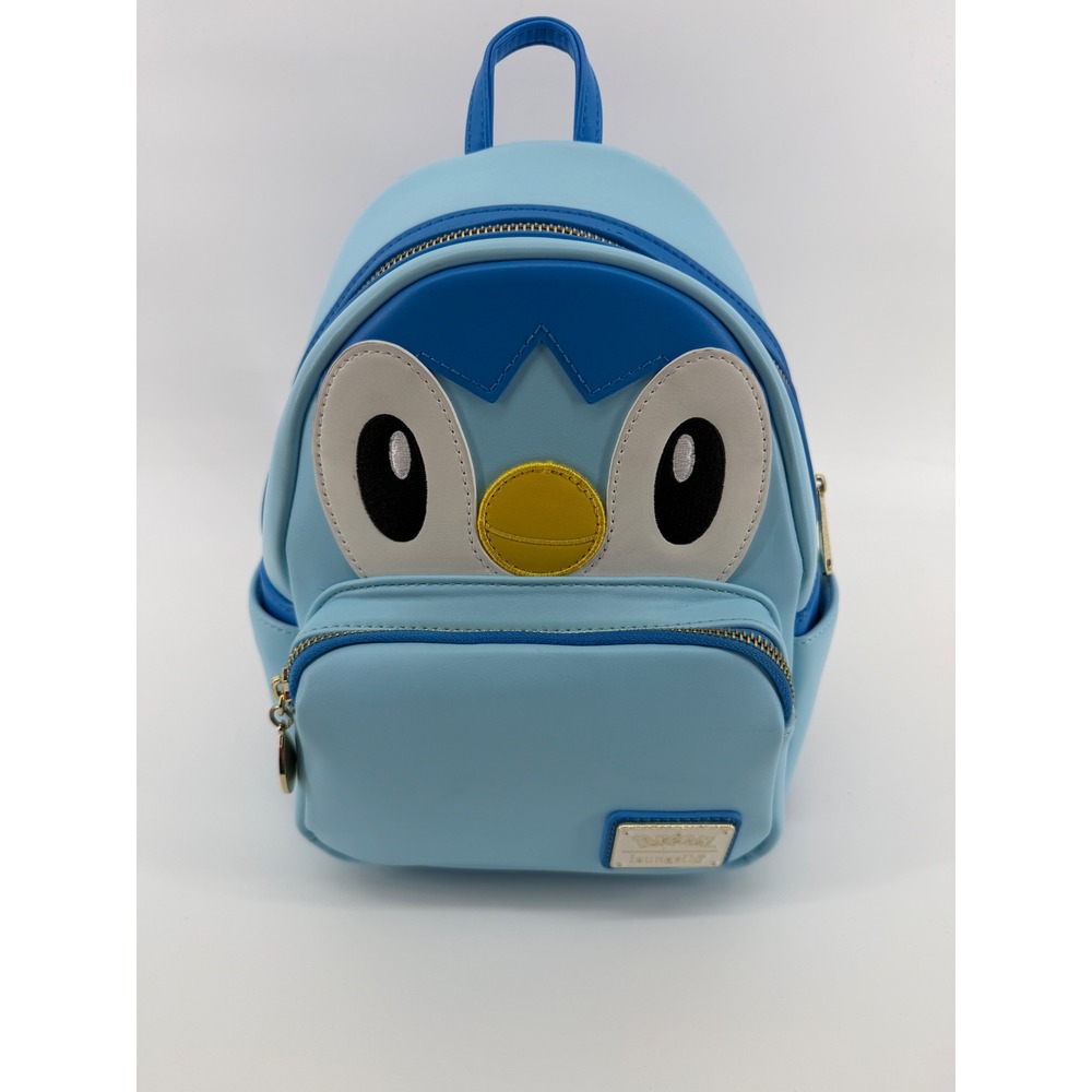 Loungefly Pokemon Piplup Cosplay Mini Backpack Blue‎ Faux Leather